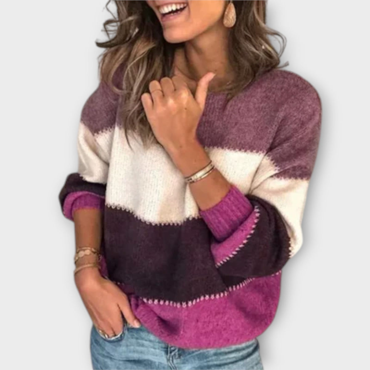 Elissa – Retro Pullover in Soft Knit