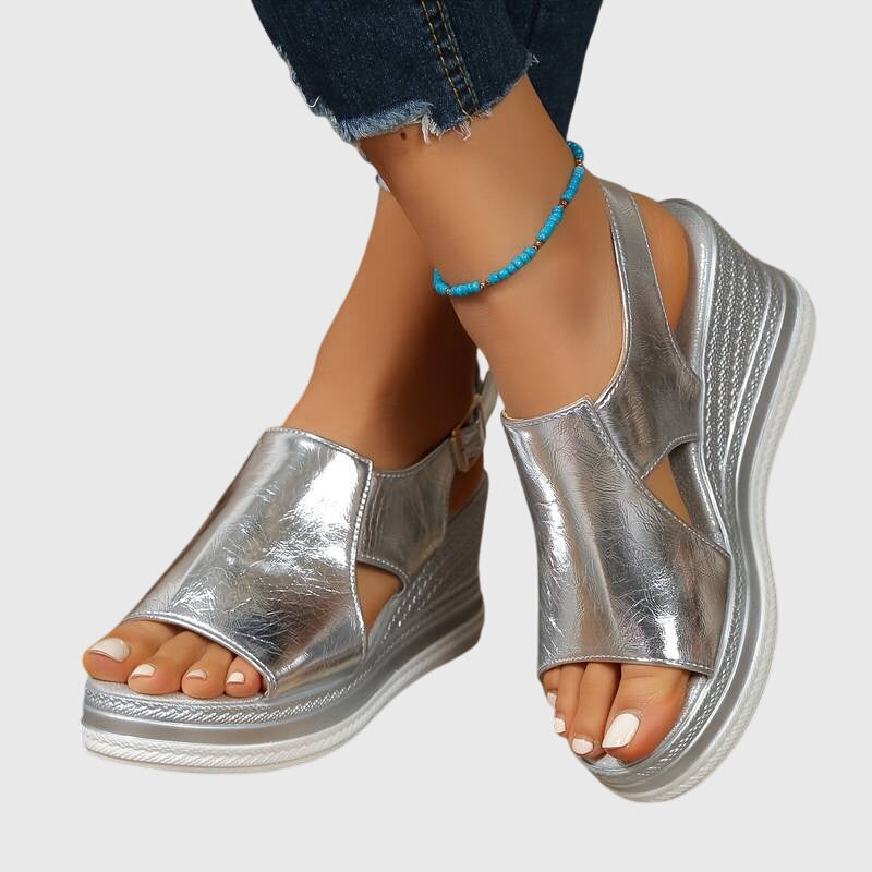 Veronica | Orthopedic Sandals (Silver)