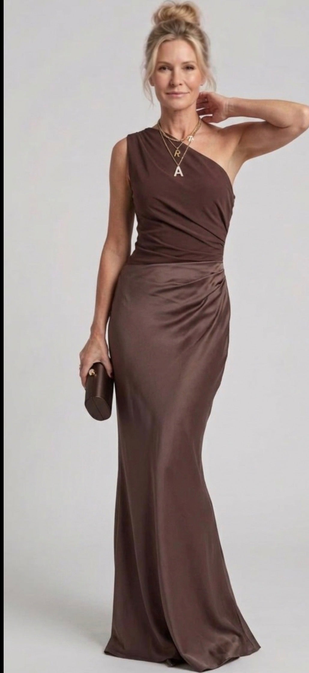 Stella & Grace™ | Maxi Dress with a Guilt in Satin