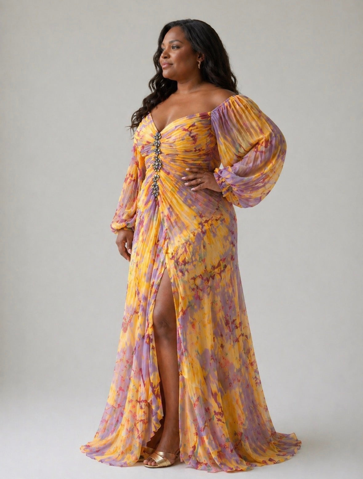 Stella & Grace™ | Elegant Dress with V-Neck