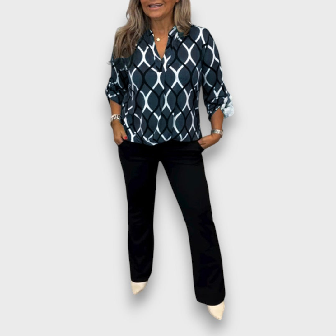 Sarelle – Blouse with Elegant Pattern