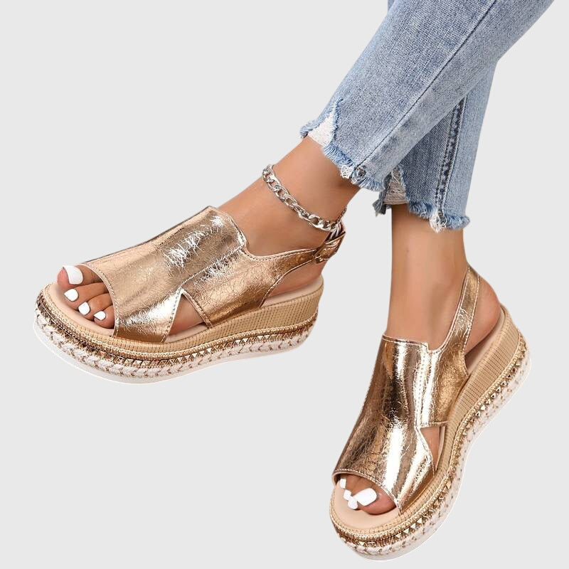 Veronica | Orthopedic Sandals (Gold)