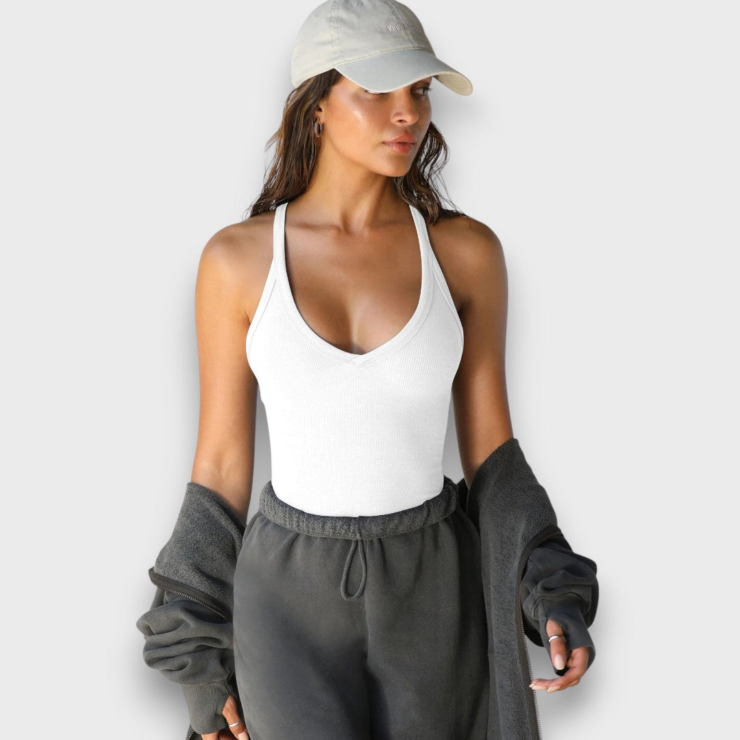 Talia – Ribbed Top with Racerback