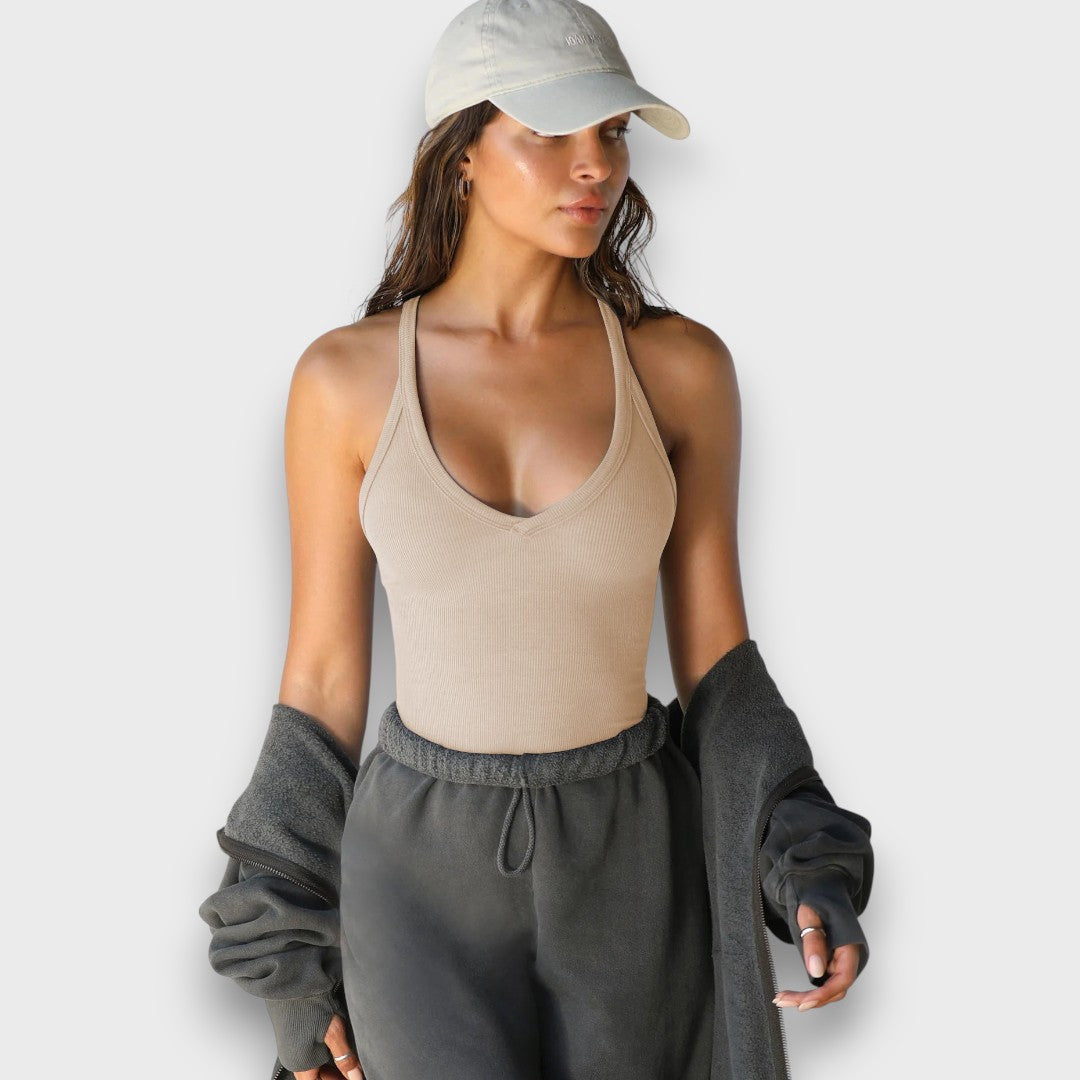 Talia – Ribbed Top with Racerback