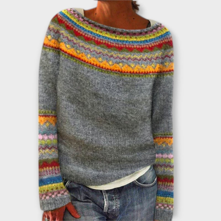 Pelina – Vintage Knit Sweater for Women