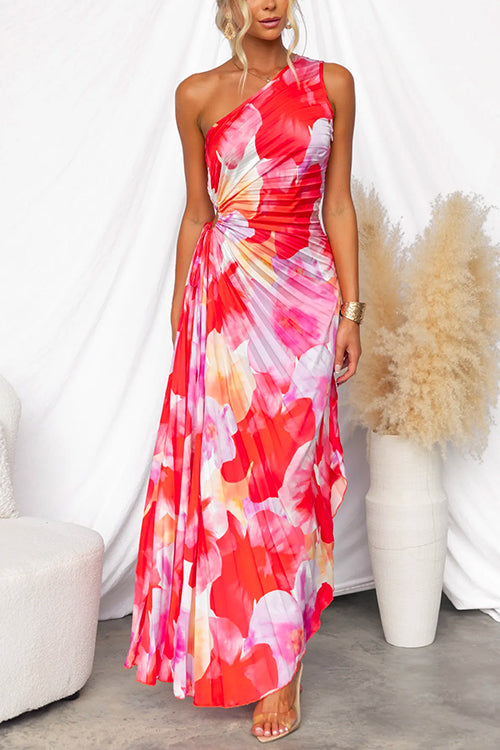 Stella & Grace™ | Pleated One-Shoulder Dress