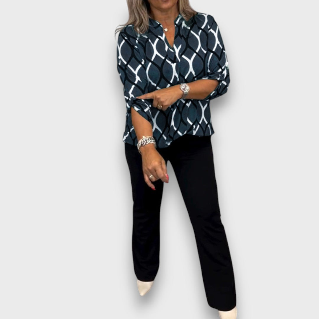 Sarelle – Blouse with Elegant Pattern