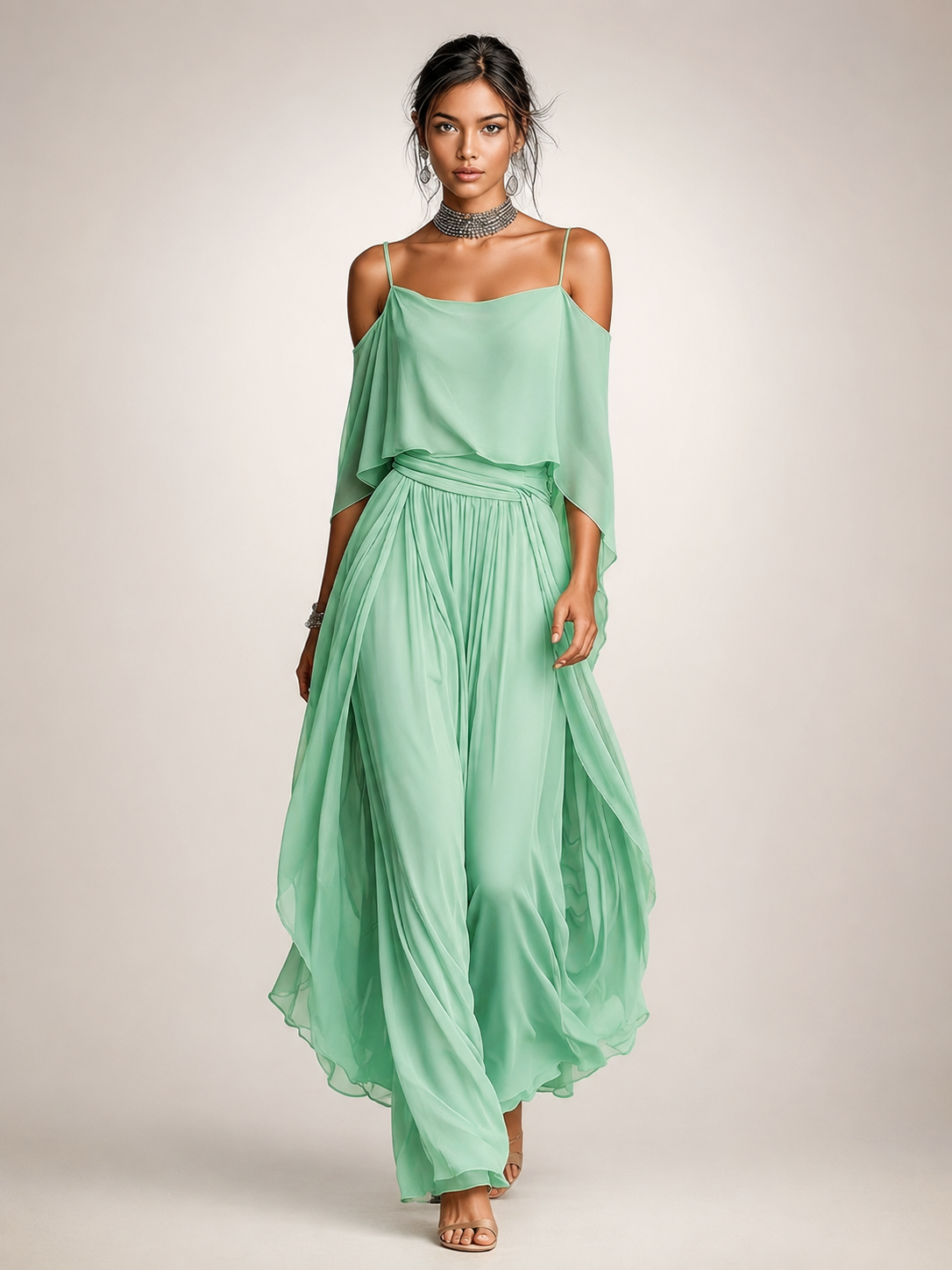 Felicitas | Elegant Chiffon Set