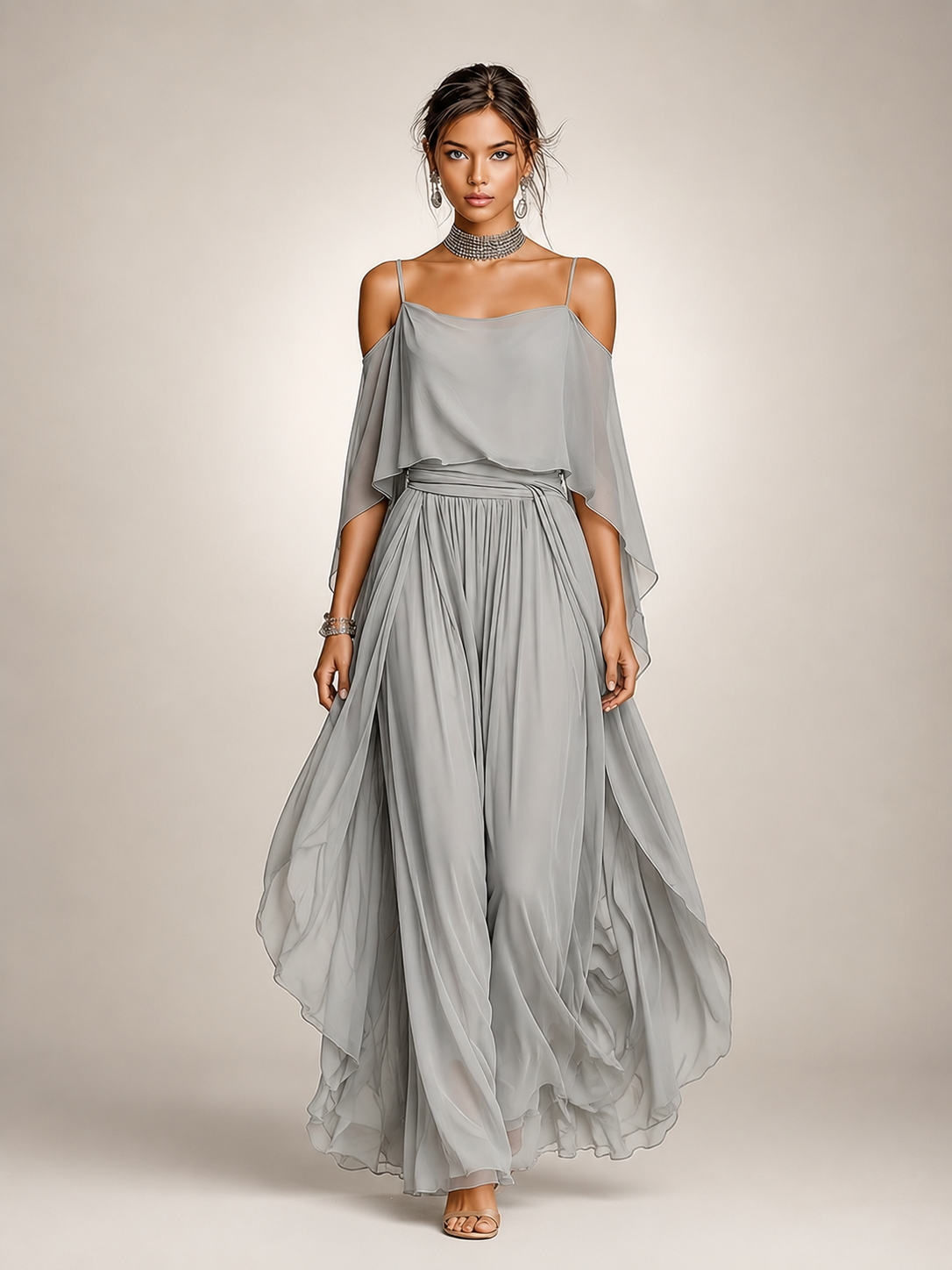 Felicitas | Elegant Chiffon Set