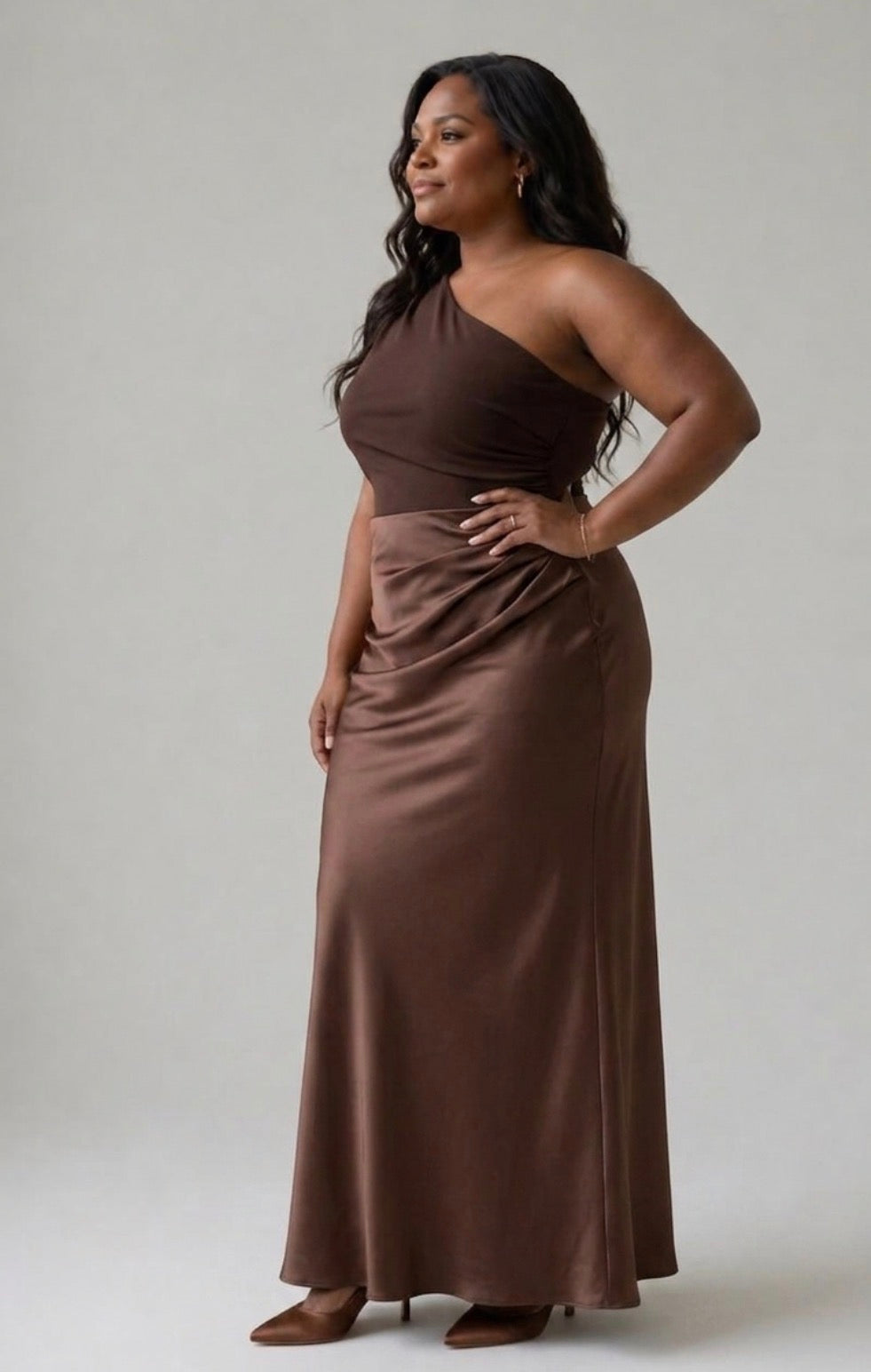Stella & Grace™ | Maxi Dress with a Guilt in Satin