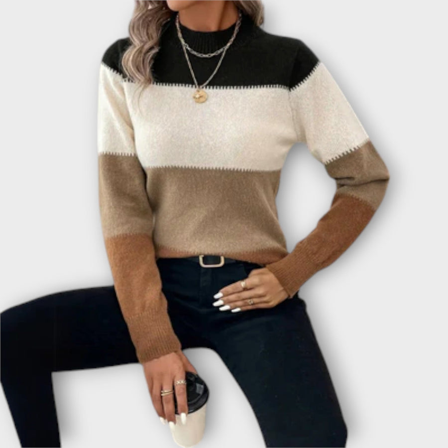 Irelie – Striped Pattern Pullover