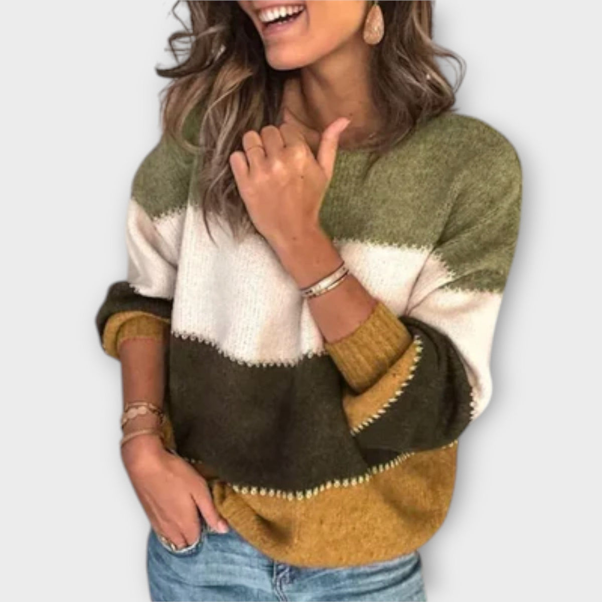 Elissa – Retro Pullover in Soft Knit