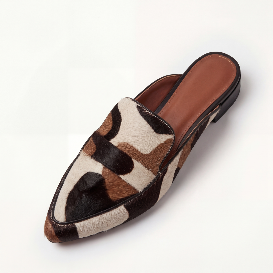 BELMONTE MOCCASIN WITH ABSTRACT PATTERN