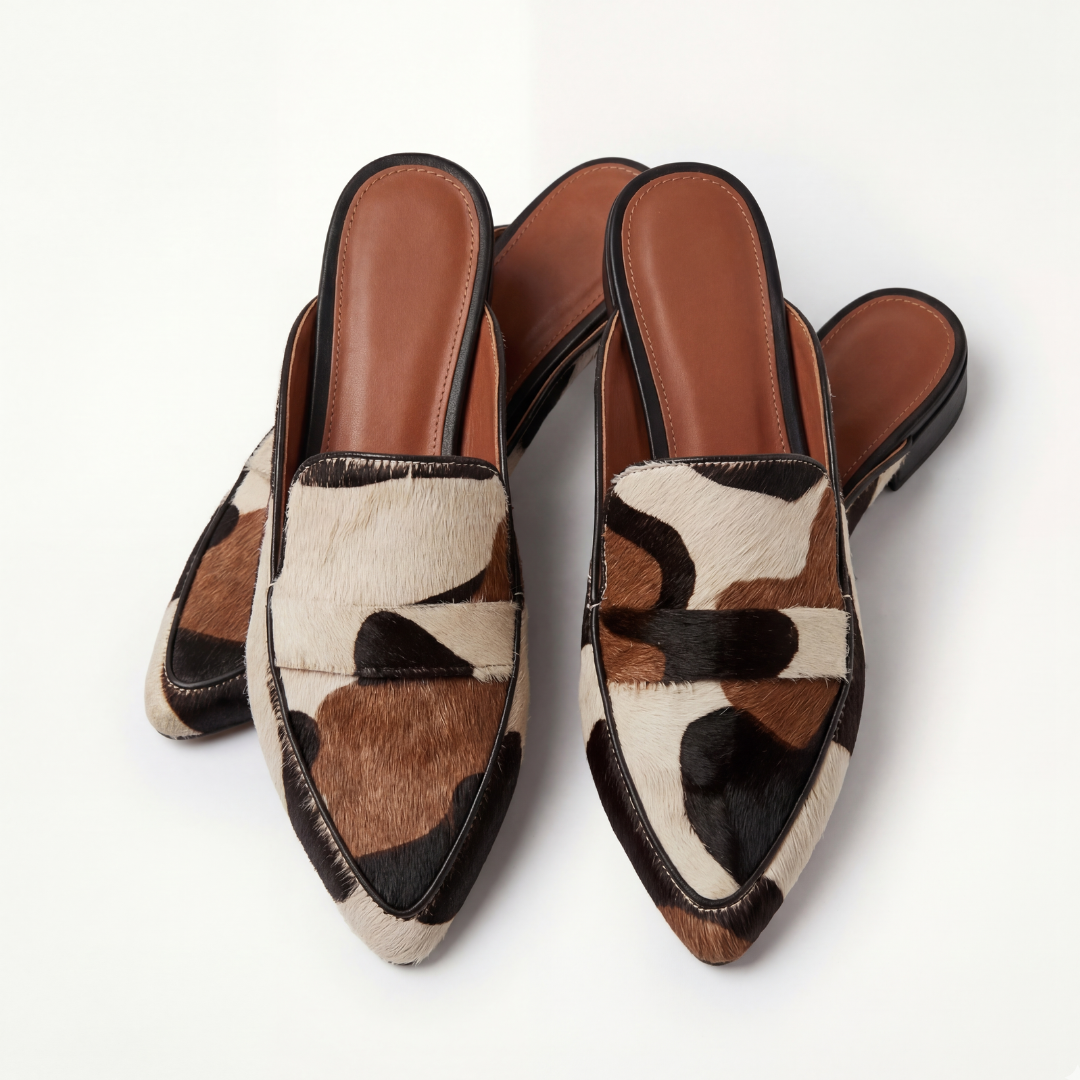 BELMONTE MOCCASIN WITH ABSTRACT PATTERN