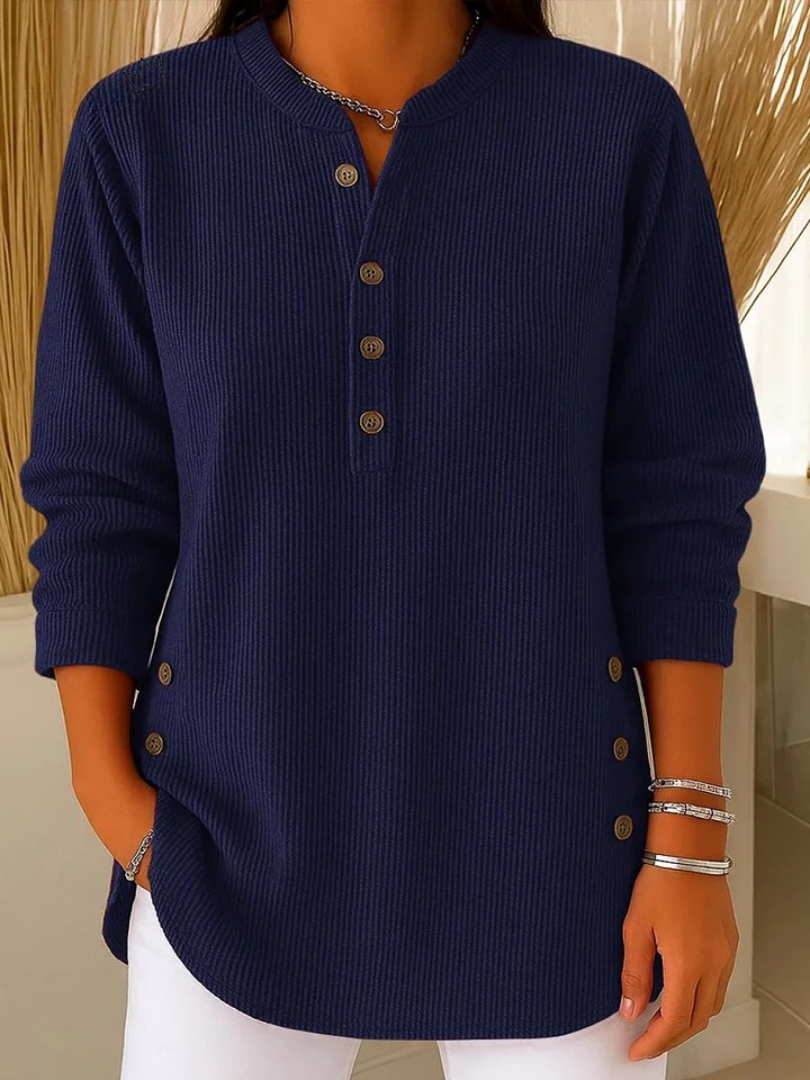 Nieves | Henley Button Tunic