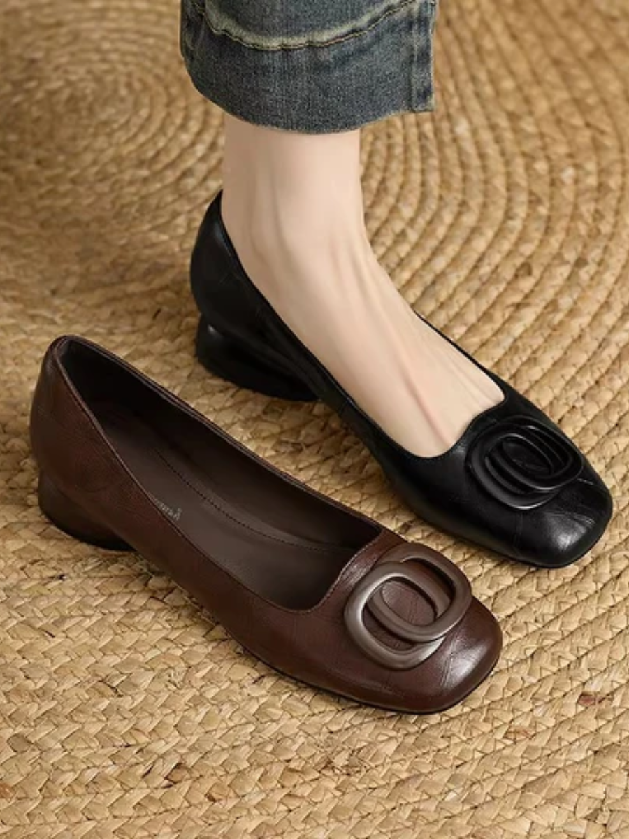 OPIUM | Leather Ballet Flats