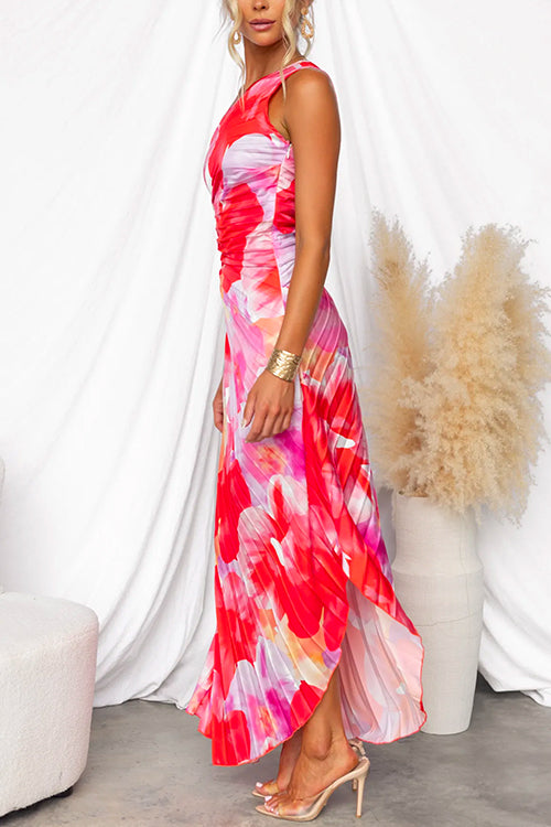 Stella & Grace™ | Pleated One-Shoulder Dress