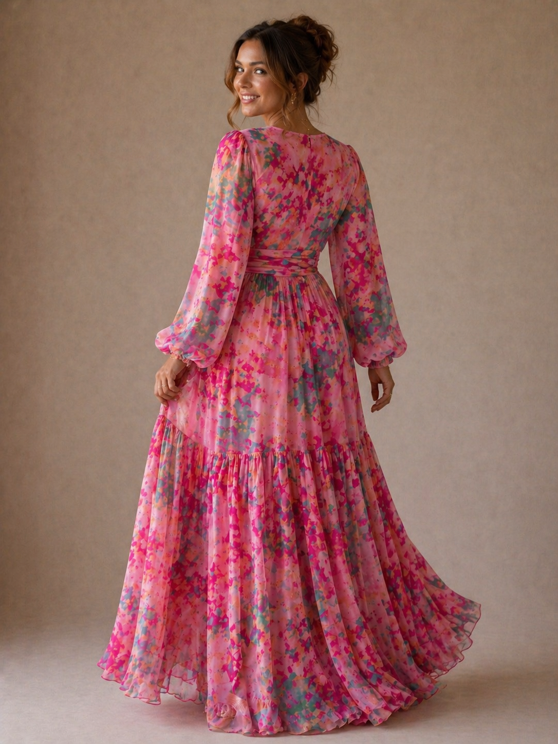 Stella & Grace™ | Wrap Dress with Floral Print