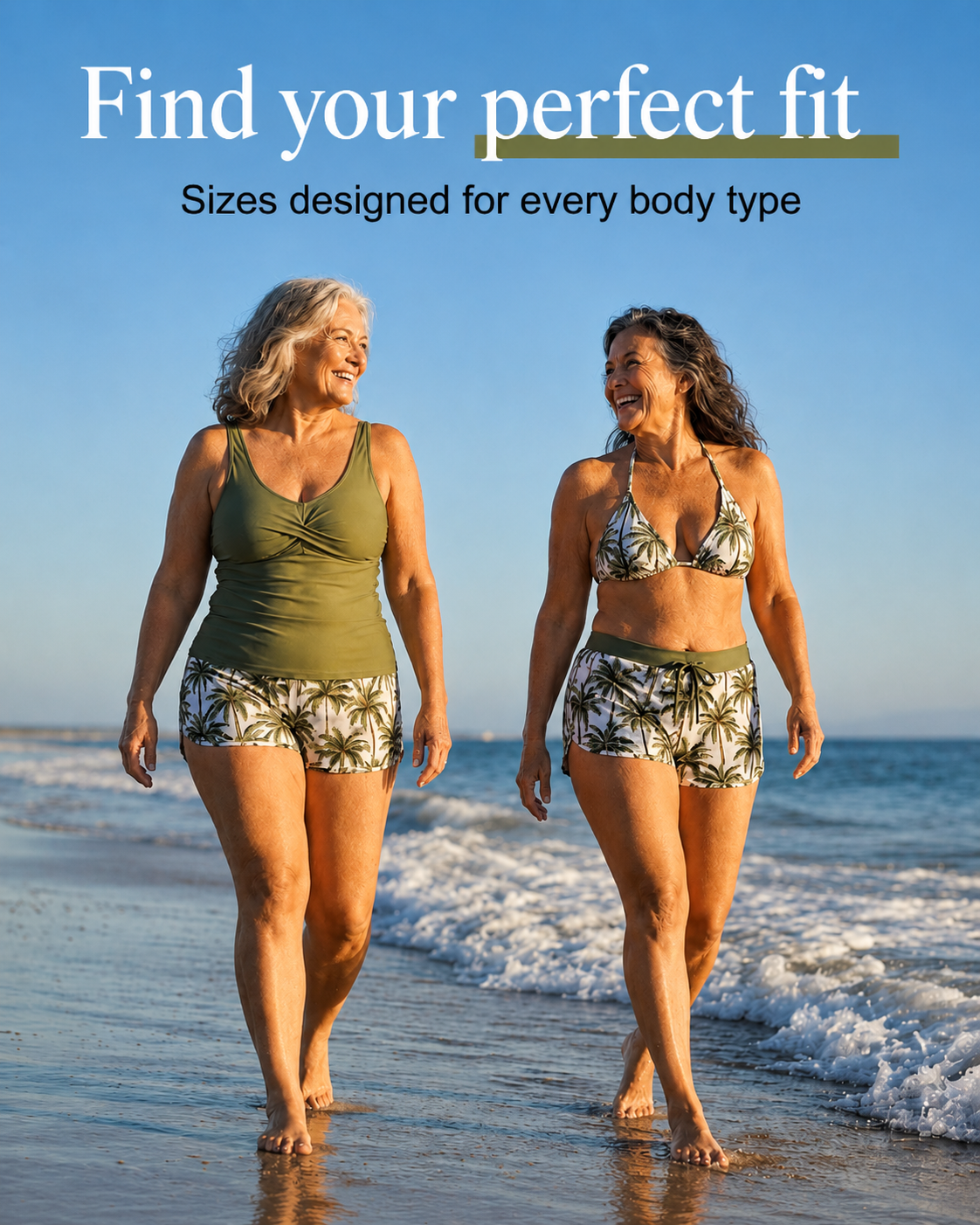 Maren | 3-Piece Tankini, Bikini & Cover-Up Set