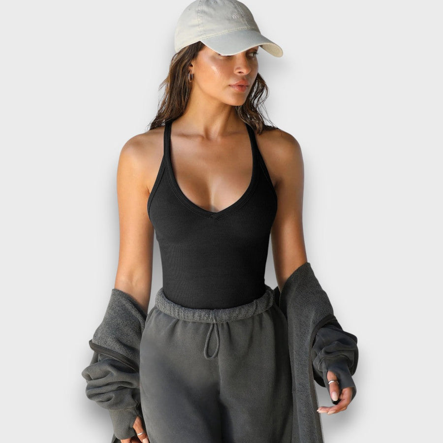 Talia – Ribbed Top with Racerback