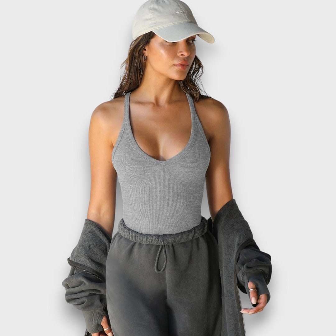 Talia – Ribbed Top with Racerback
