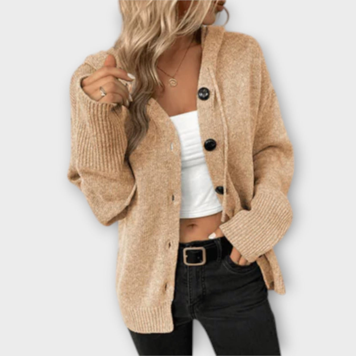 Brenne – Knitted Cardigan with Buttons