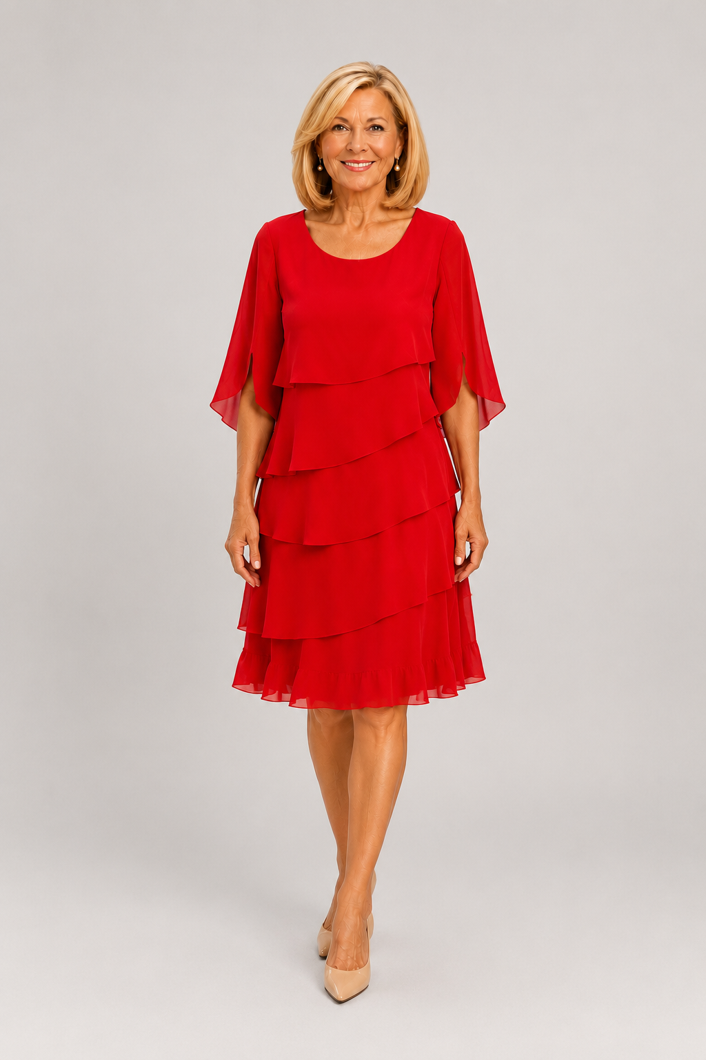 Patricia | Elegant Comfort Ruffle Dress
