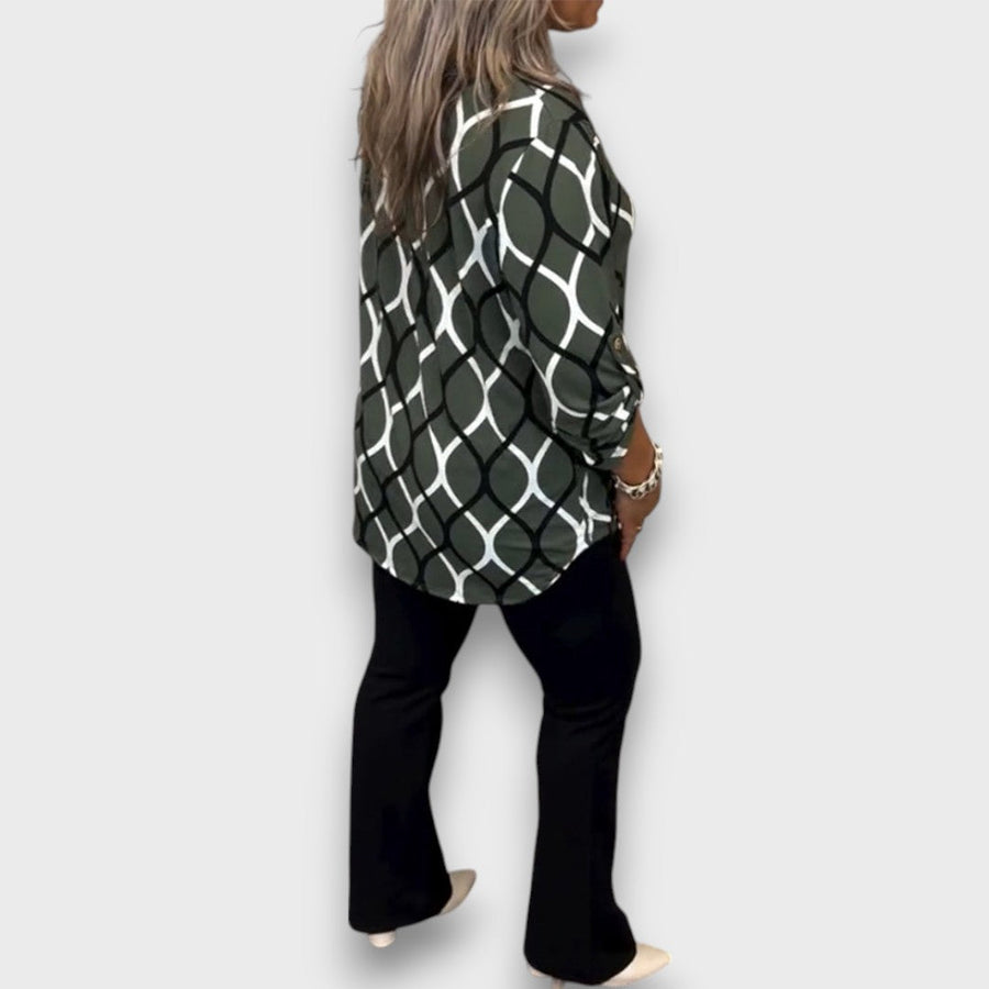 Sarelle – Blouse with Elegant Pattern