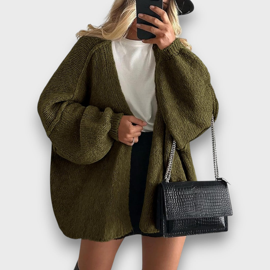 Evonna – Oversized Open Cardigan