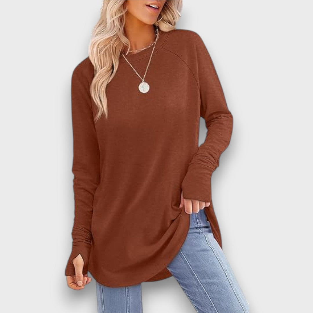 Riona – Long sleeve tunic top