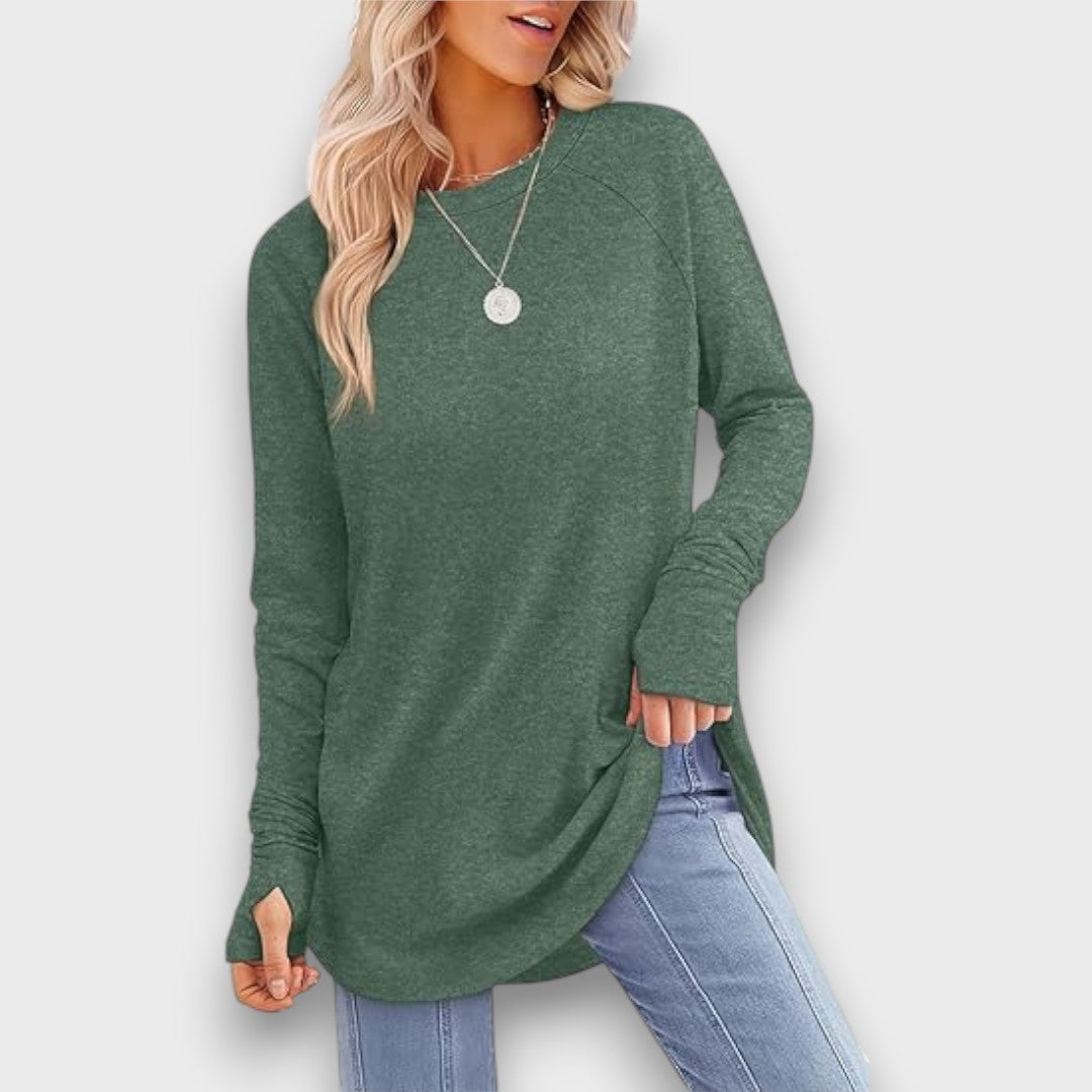 Riona – Long sleeve tunic top