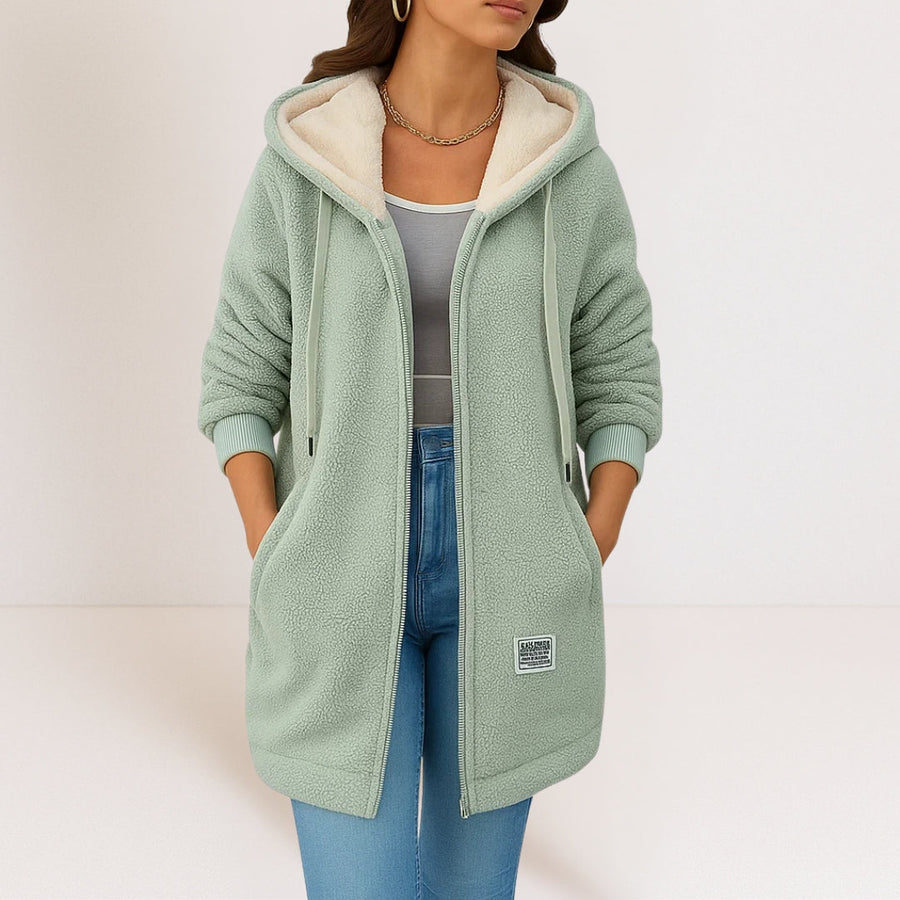 Zosia - Cozy Hooded Fleece Jacket