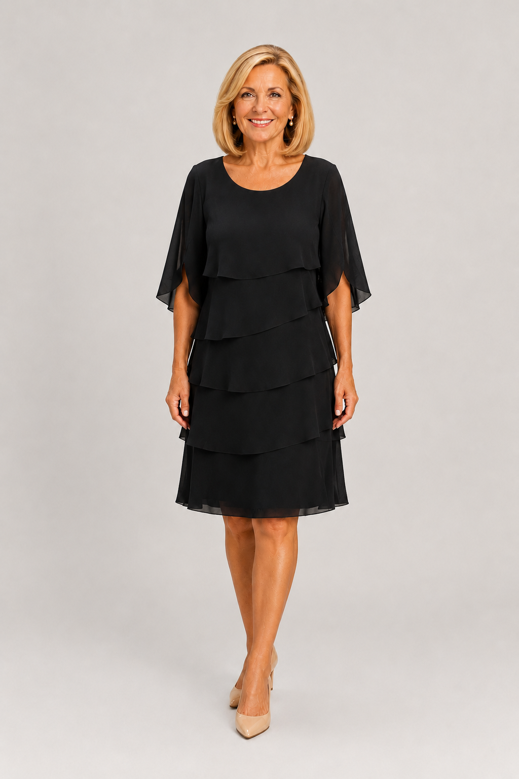Patricia | Elegant Comfort Ruffle Dress