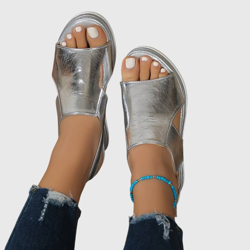 Veronica | Orthopedic Sandals (Silver)