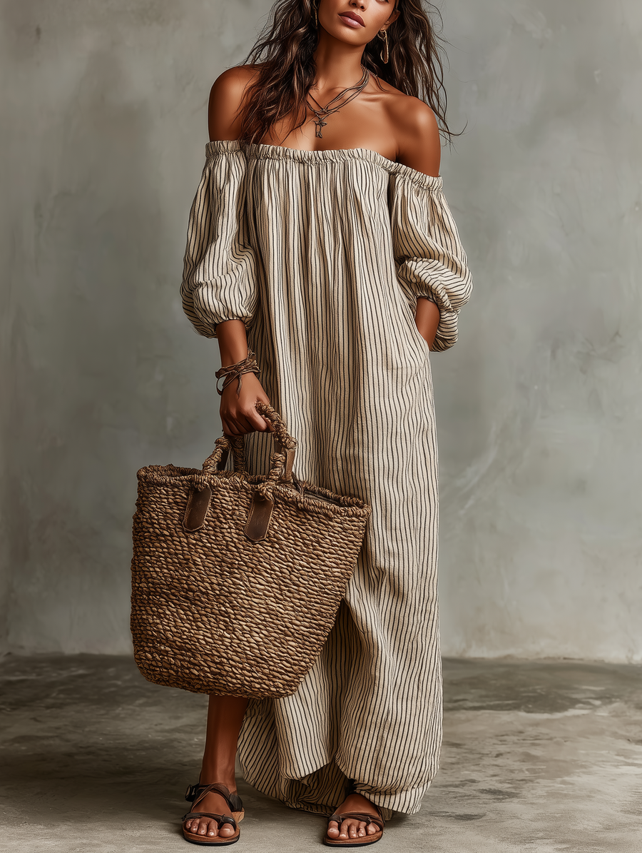 Carmen | Off-the-Shoulder Maxi Dress