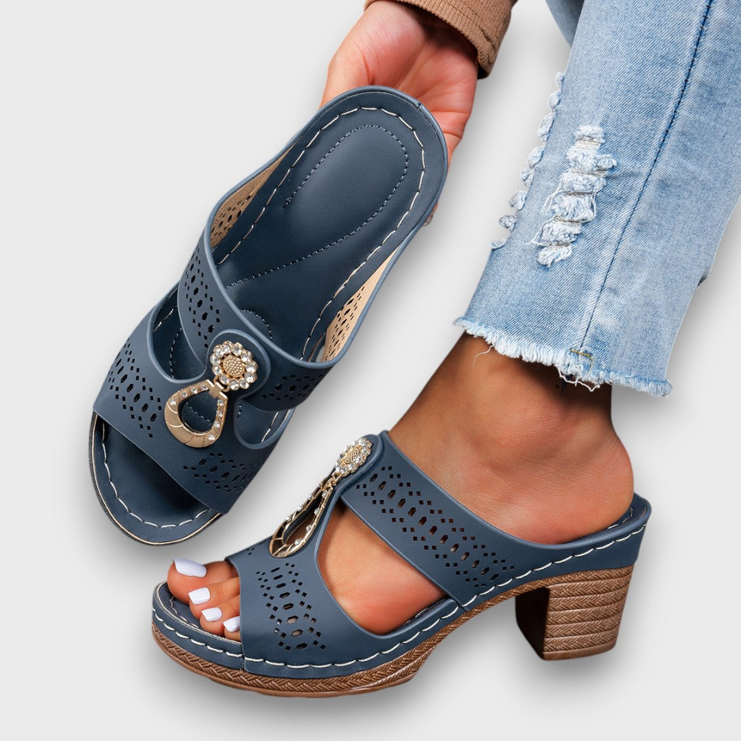 Elvanna – Elegant Summer Shoes with Decorative Detail