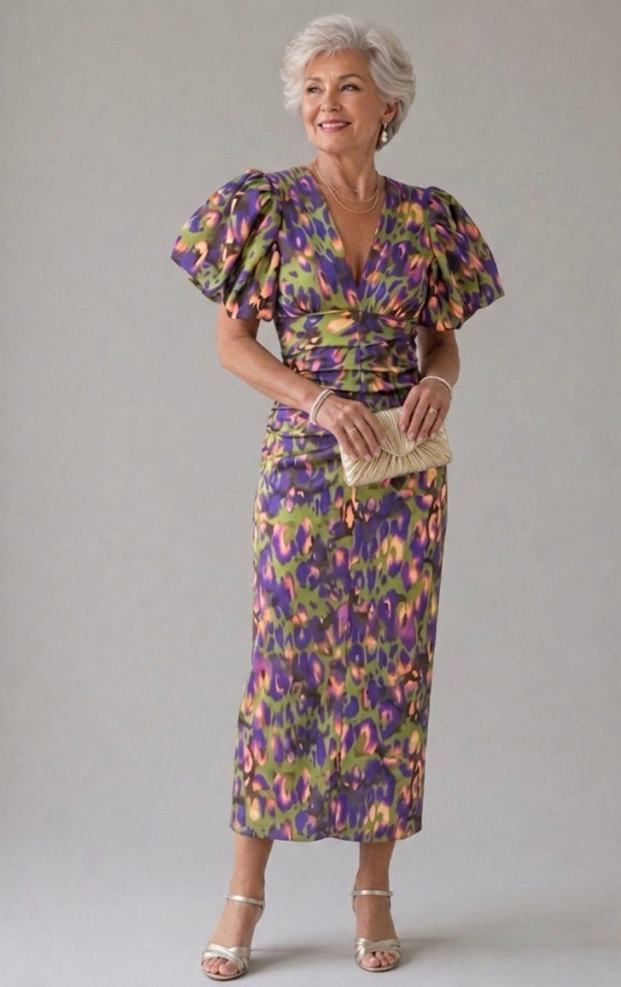 Stella & Grace™|Dress with Puff Sleeves