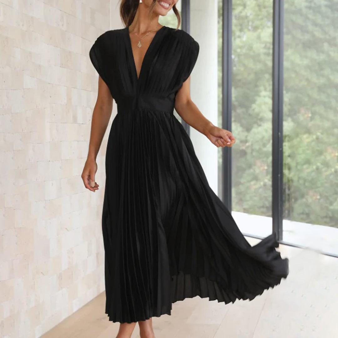 Stella & Grace™ | Timeless Pleated Midi Dress