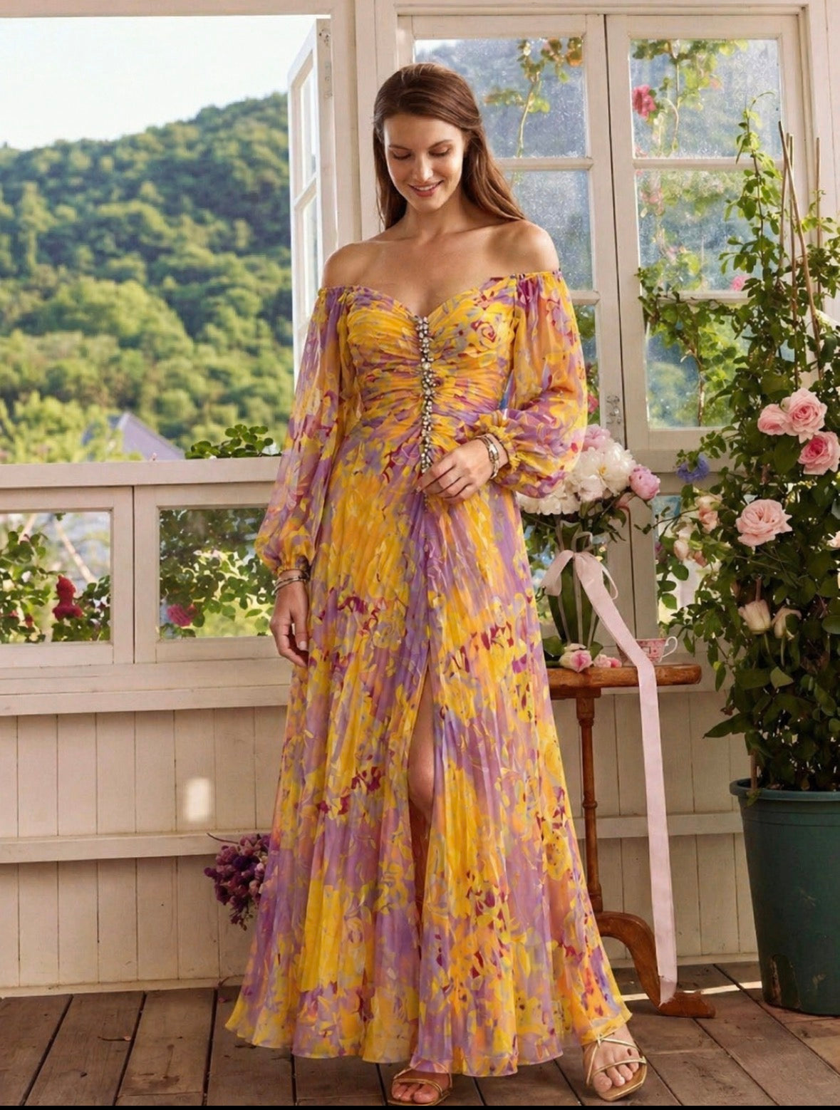 Stella & Grace™ | Elegant Dress with V-Neck