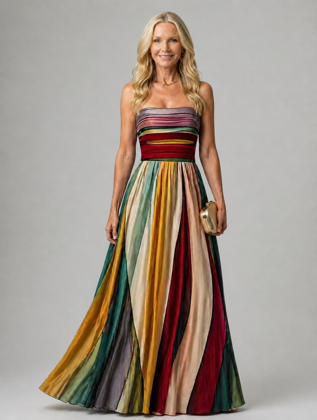 Stella & Grace™ | Effortless Strapless A-Line Dress