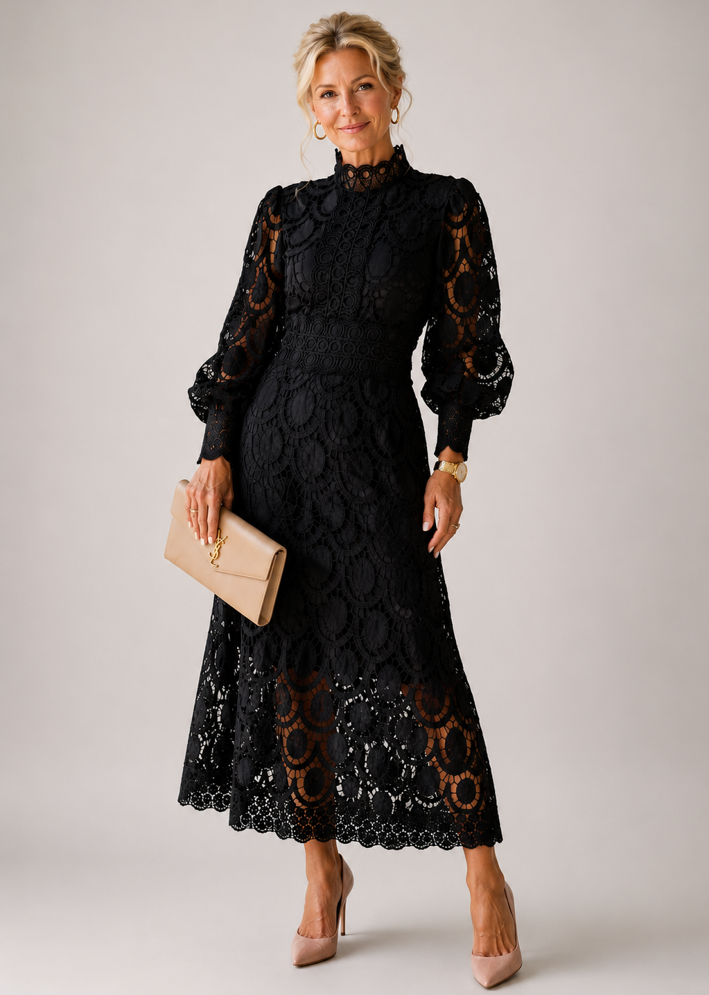 Stella & Grace™ | Lace Midi Dress