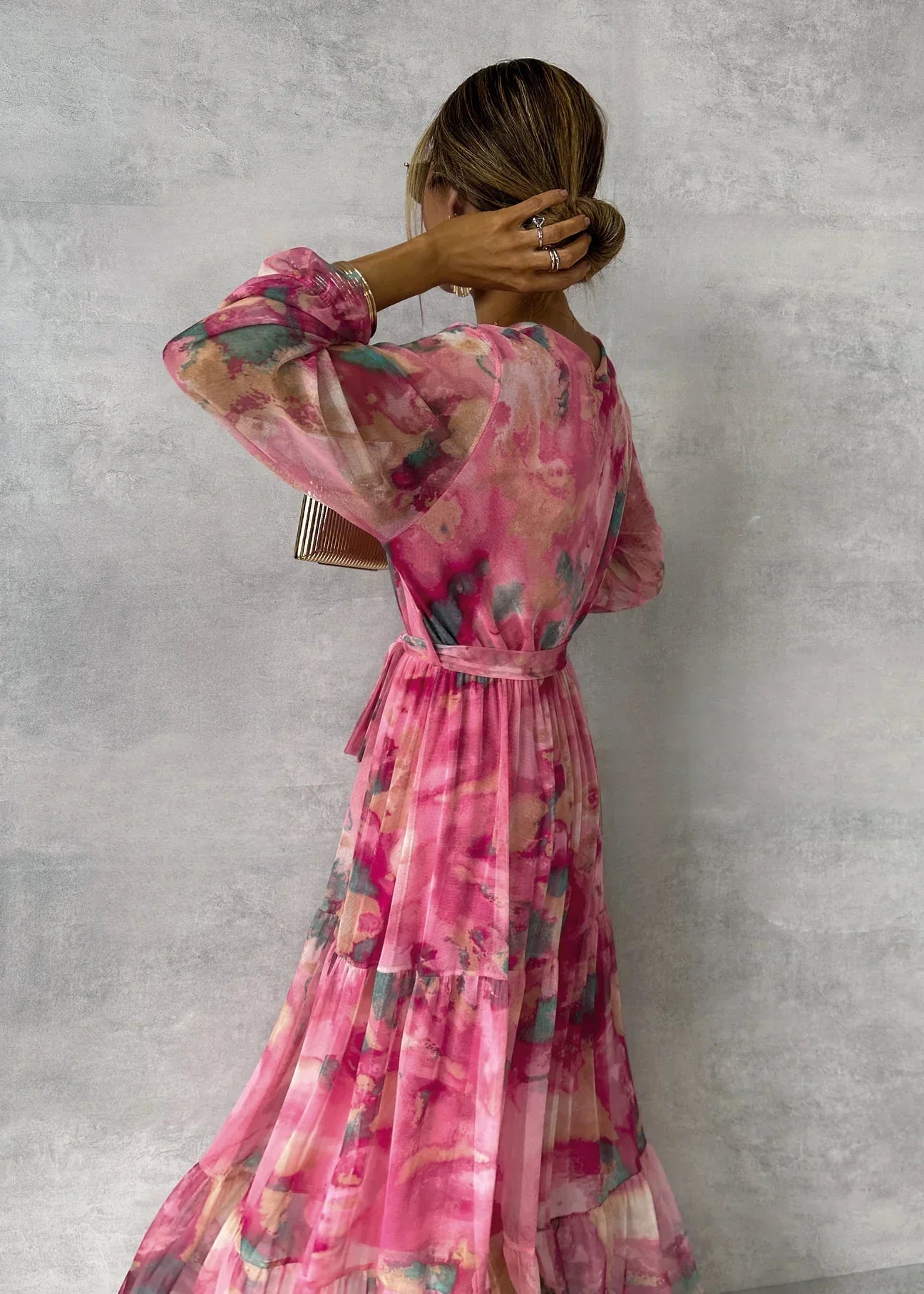 Stella & Grace™ | Wrap Dress with Floral Print