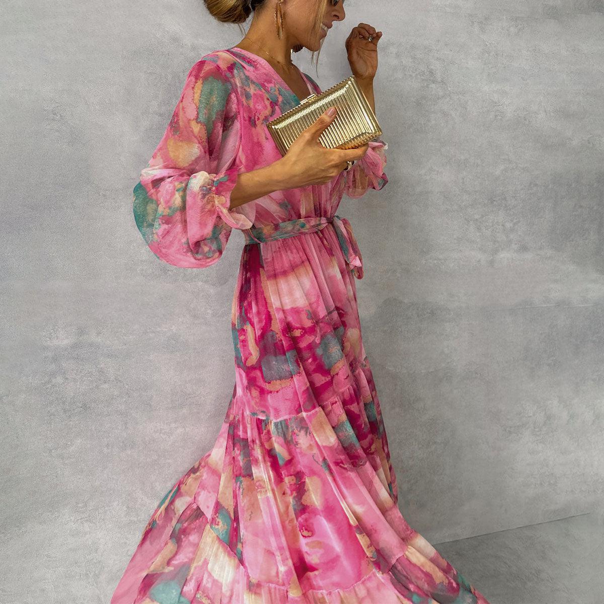 Stella & Grace™ | Wrap Dress with Floral Print