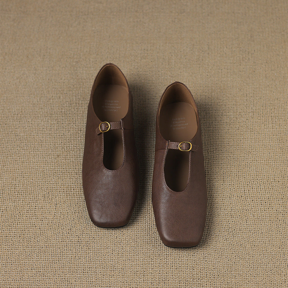 Maud | High-Vamp Mary Jane Flat