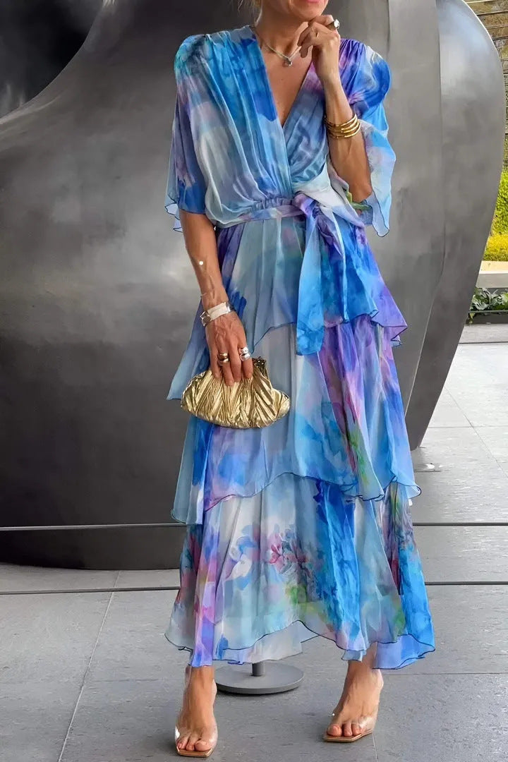 Stella & Grace™ |Layered Floral Sun Dress