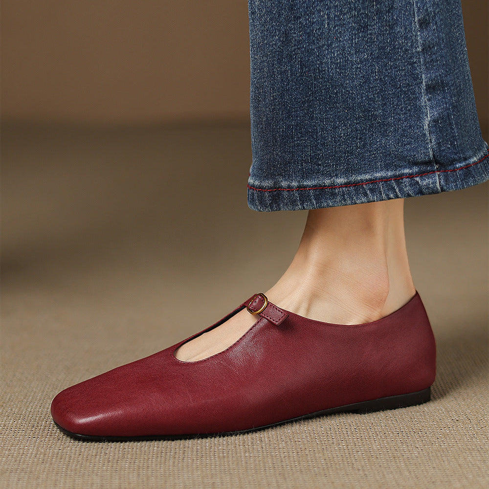 Maud | High-Vamp Mary Jane Flat
