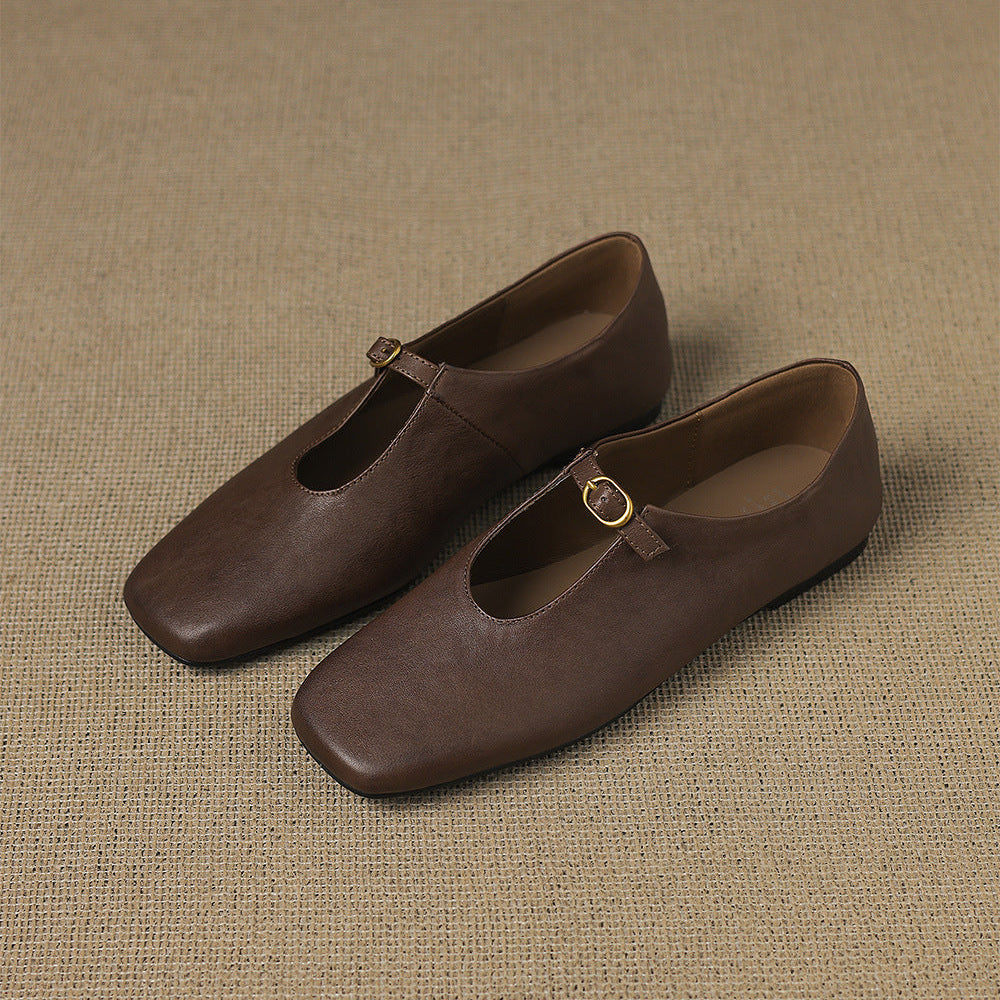 Maud | High-Vamp Mary Jane Flat
