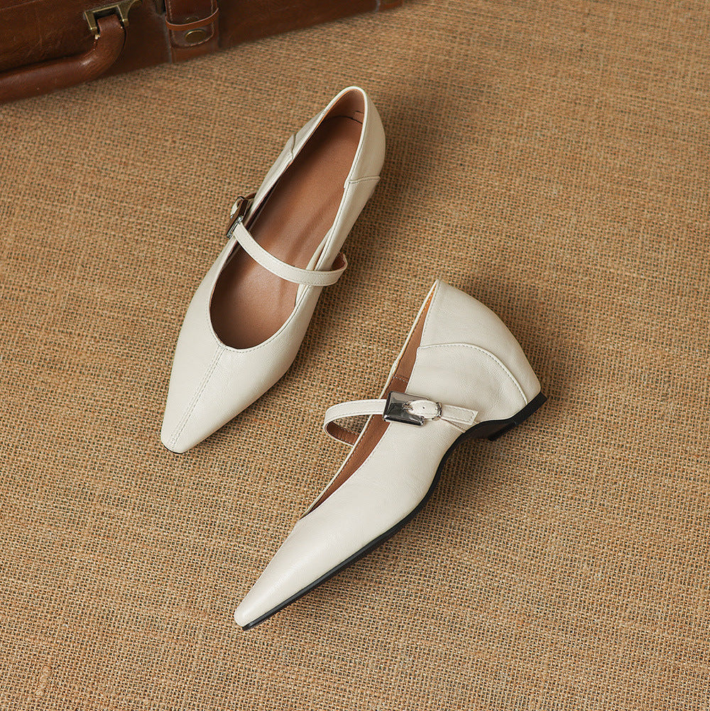 Selma | Pointed-Toe Mary Jane Flat