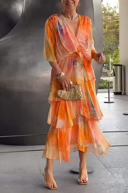 Stella & Grace™ |Layered Floral Sun Dress