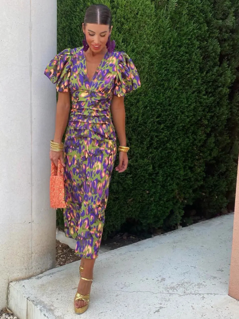 Stella & Grace™ | Vivid Pleated Midi Dress